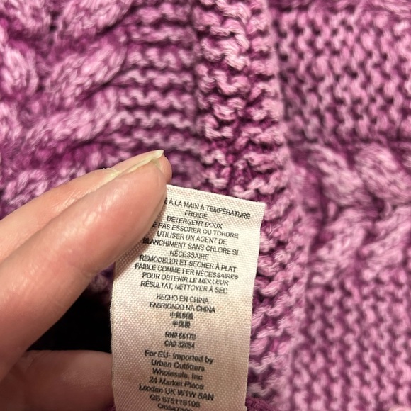 Free People Purple Turtleneck Sweater Dress Size M (Mabel Gravity Falls Vibe) - Picture 6 of 7